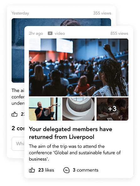 News - a central place for company newsletters, announcements and important dates